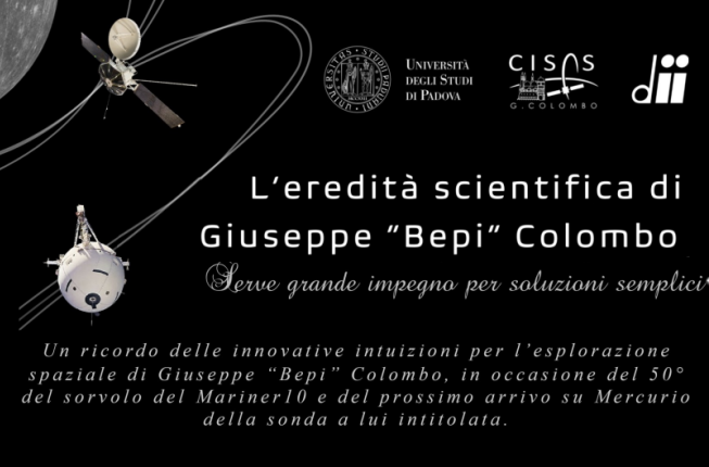 Collegamento a L'eredità scientifica di Giuseppe 'Bepi' Colombo - 26 e 27 settembre 2024, Palazzo del Bo, Padova